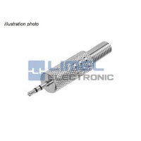 JACK Zástrčka 2,5mm Stereo KOVOVÁ na kábel